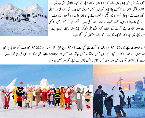 A City Made of Ice in China - Urdu World Article