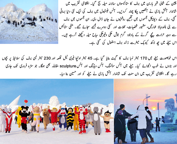 A City Made of Ice in China - Urdu World Article A City Made of Ice in China - Urdu World Article