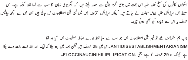 Interesting Facts About English Language - Urdu Article Interesting Facts About English Language - Urdu Article