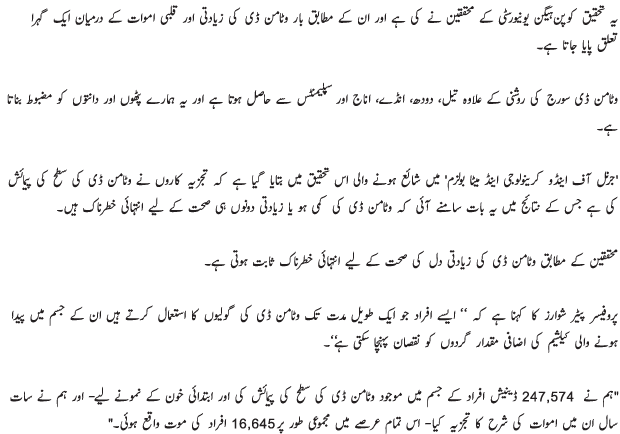 Vitamin D Ki Kami Se In Urdu Vitaminwalls