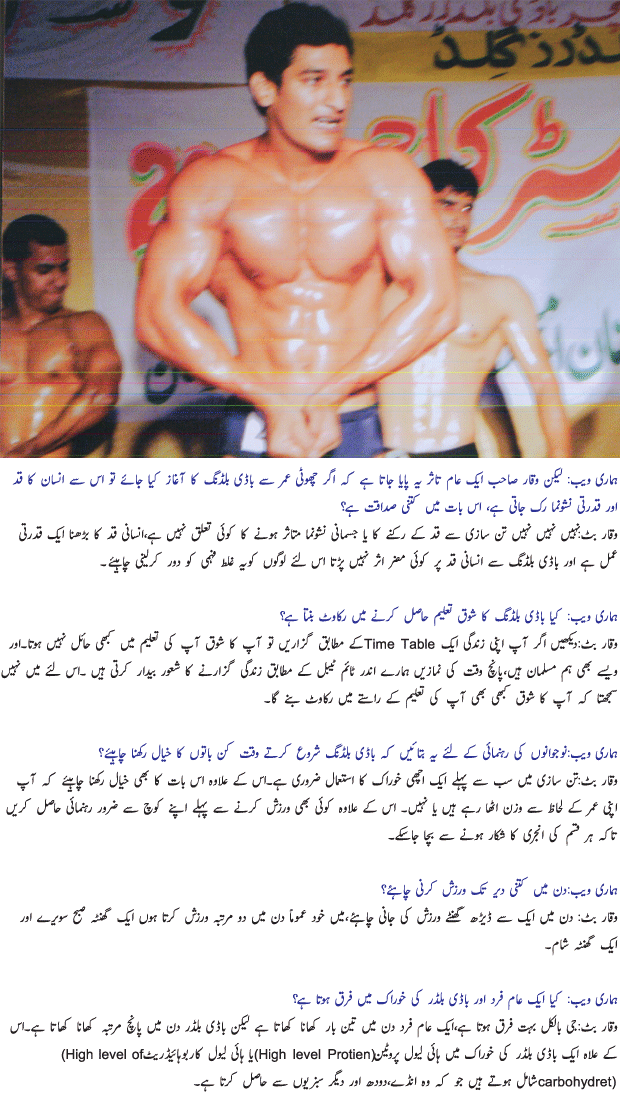 Bodybuilding Tips In Urdu