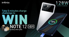 Taking the smartphone market by storm – Infinix 5 mins charge challenge!