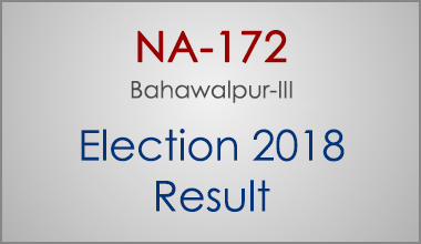 NA-172-Bahawalpur-Punjab-Election-Result-2018-PMLN-PTI-PPP-MQM-Candidate-Votes-Live-Update