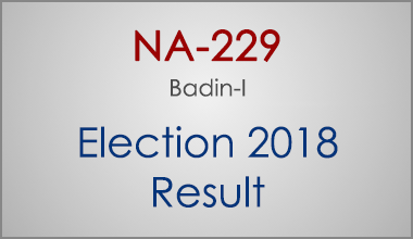 NA-229-Badin-Sindh-Election-Result-2018-PMLN-PTI-PPP-MQM-Candidate-Votes-Live-Update