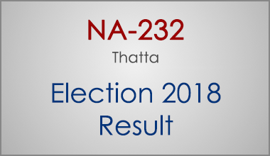 NA-232-Thatta-Sindh-Election-Result-2018-PMLN-PTI-PPP-MQM-Candidate-Votes-Live-Update