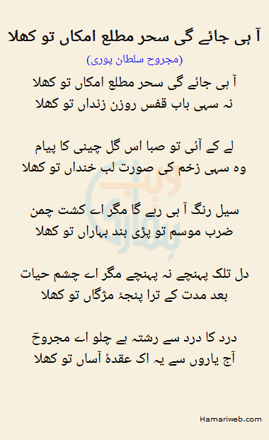 Aa Hi Jaye Gi Sehar Mutala Imkan To Khula