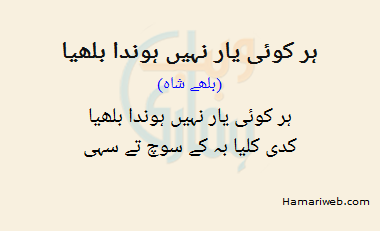 Har Koi Yaar Nahi Hunda Bulleya