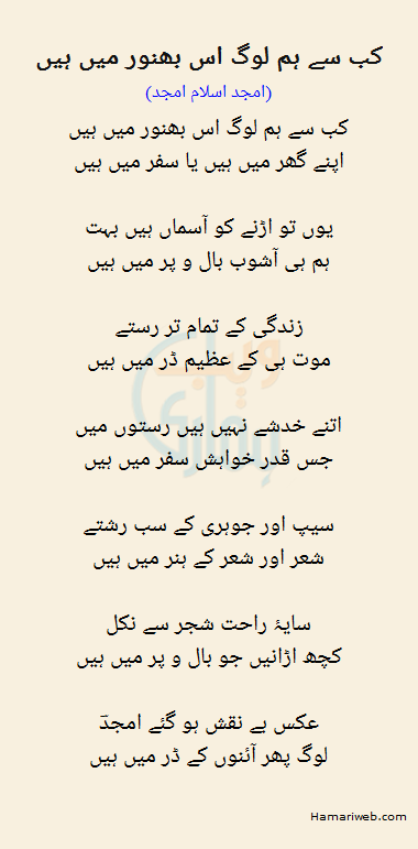 Jab Se Hum Log Is Bhanwar Mein Hai