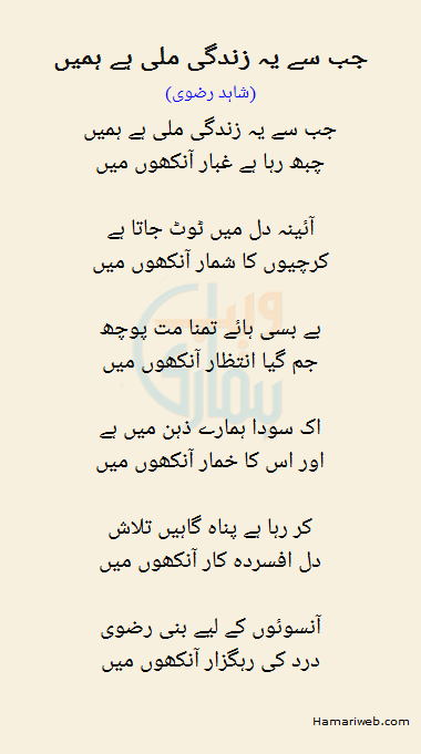 Jab Se Yeh Zindagi Mili Hai Hamein