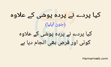 Kia Pardey Ney Parda Poshi K Ilawa