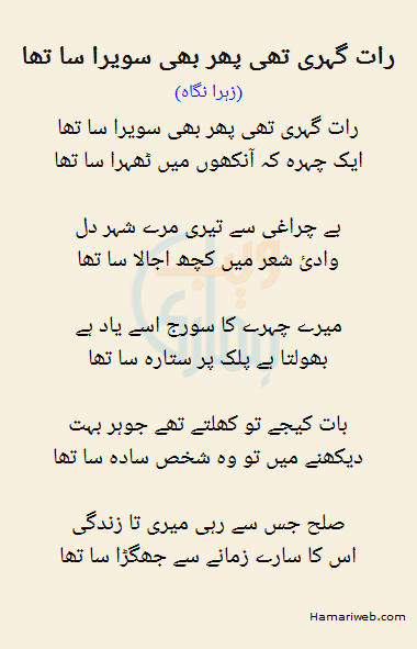 Raat Gehri Thi Phir Bhi Sawera Sa Tha