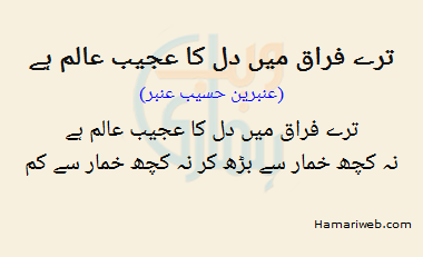 Tere Faraaq Mein Dil Ka Ajeeb Aalam Hai