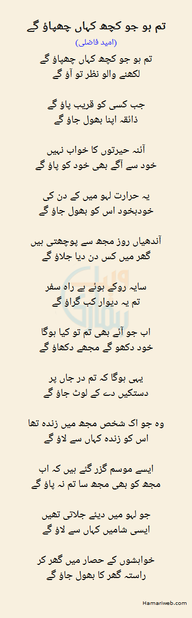 Tum Ho Jo Kuch Kahan Chupao Ge