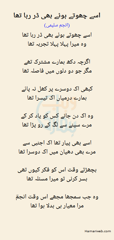 Usay Chutay Hue Bhi Dar Raha Tha